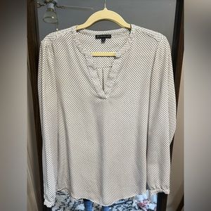 V Neck Polka Dot Blouse